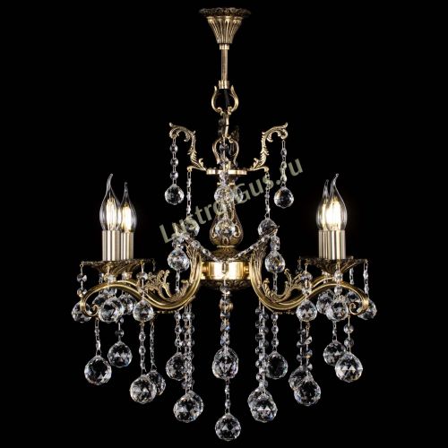 Люстра бронзовая Милана №4 шар в Химках Гусь Хрустальный