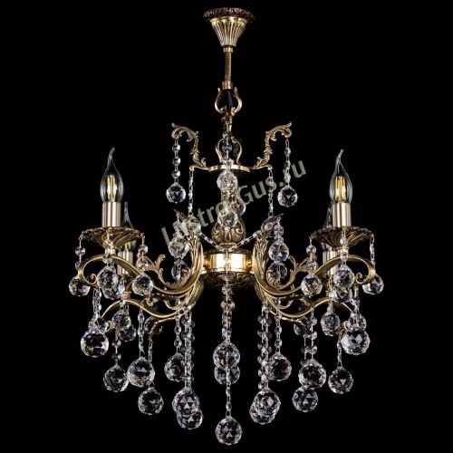 Люстра бронзовая Милана №4 шар в Химках Гусь Хрустальный