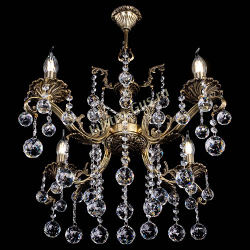 Люстра бронзовая Милана №4 шар в Химках Гусь Хрустальный