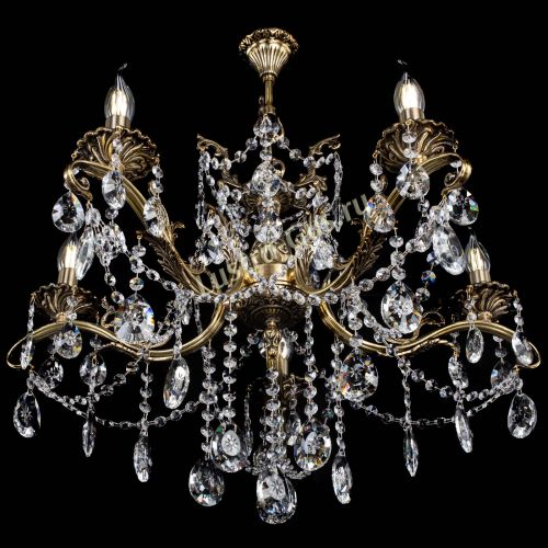 Люстра бронзовая Милана №5/1 звездочка в Химках Гусь Хрустальный