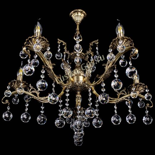 Люстра бронзовая Милана №5/2 шар в Химках Гусь Хрустальный