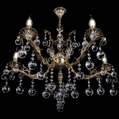 Люстра бронзовая Милана №5/2 шар в Химках Гусь Хрустальный