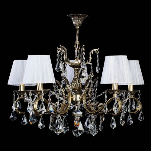 Люстра бронзовая Милана №5 Дубик Прованс в Химках Гусь Хрустальный