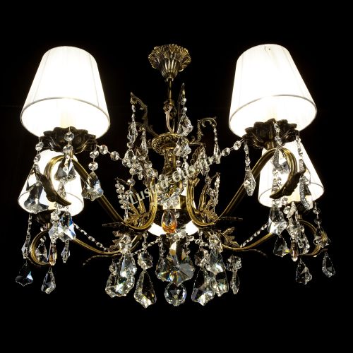 Люстра бронзовая Милана №5 Дубик Прованс в Химках Гусь Хрустальный