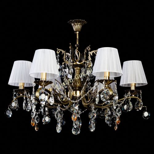 Люстра бронзовая Милана №6 Прованс в Химках Гусь Хрустальный