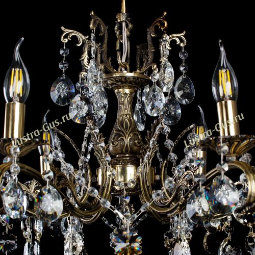 Люстра бронзовая Милана №6 Звездочка в Химках Гусь Хрустальный