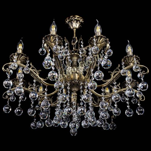 Люстра бронзовая Милана №9/2 шар в Химках Гусь Хрустальный