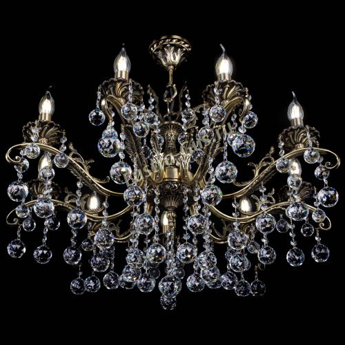 Люстра бронзовая Милана №9/2 шар в Химках Гусь Хрустальный