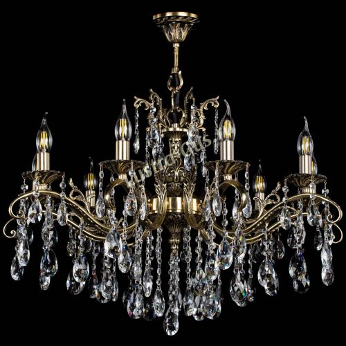 Люстра бронзовая Милана №9/2 журавлик в Химках Гусь Хрустальный