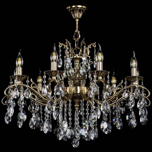 Люстра бронзовая Милана №9/2 звездочка в Химках Гусь Хрустальный