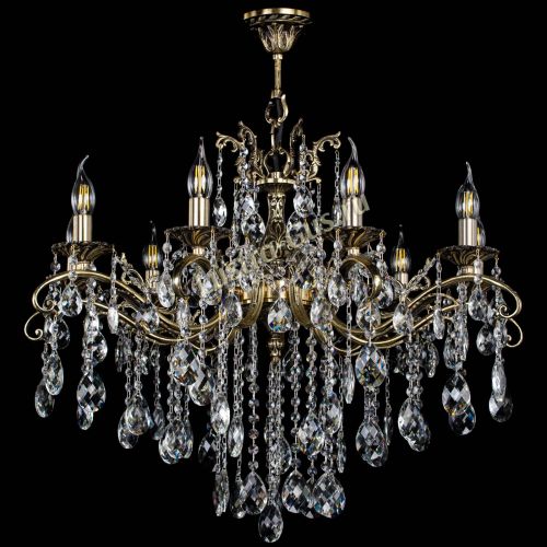 Люстра бронзовая Милана №9 баден в Химках Гусь Хрустальный