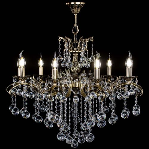 Люстра бронзовая Милана №9 шар в Химках Гусь Хрустальный