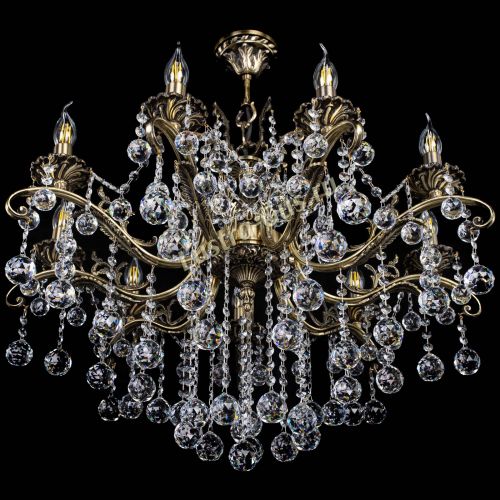 Люстра бронзовая Милана №9 шар в Химках Гусь Хрустальный