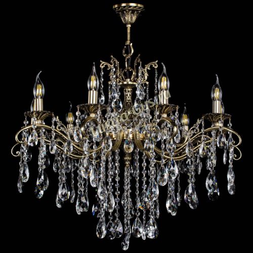 Люстра бронзовая Милана №9 журавлик в Химках Гусь Хрустальный