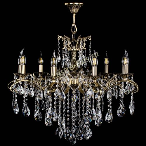 Люстра бронзовая Милана №9 звездочка в Химках Гусь Хрустальный