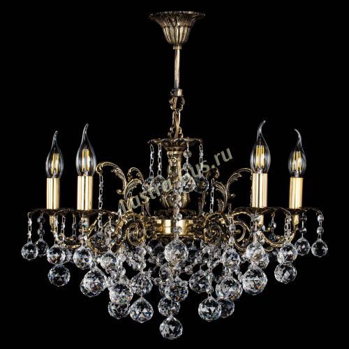 Люстра бронзовая Муза №5 шар в Химках Гусь Хрустальный