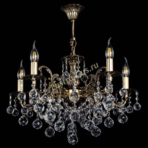 Люстра бронзовая Муза №5 шар в Химках Гусь Хрустальный