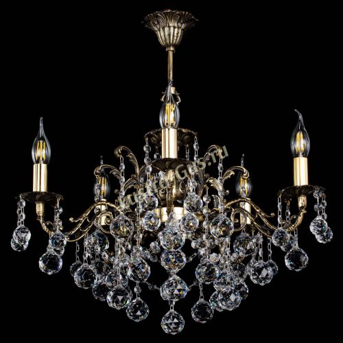 Люстра бронзовая Муза №5 шар в Химках Гусь Хрустальный