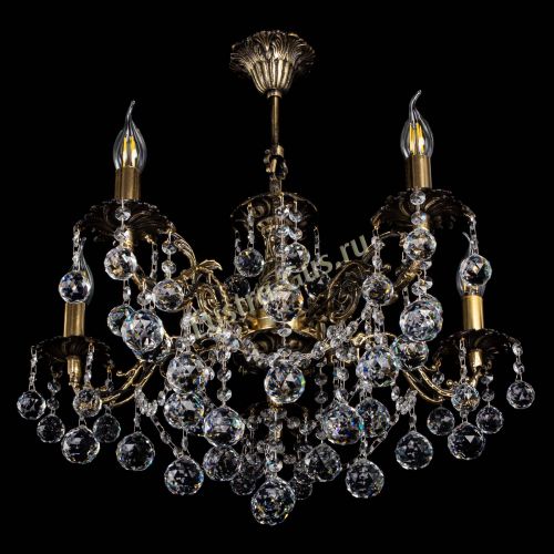 Люстра бронзовая Муза №5 шар в Химках Гусь Хрустальный