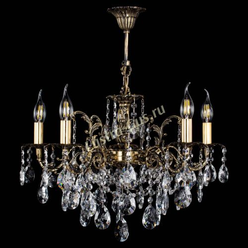 Люстра бронзовая Муза №5 звездочка в Химках Гусь Хрустальный