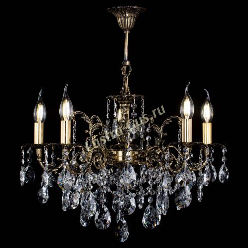 Люстра бронзовая Муза №5 звездочка в Химках Гусь Хрустальный