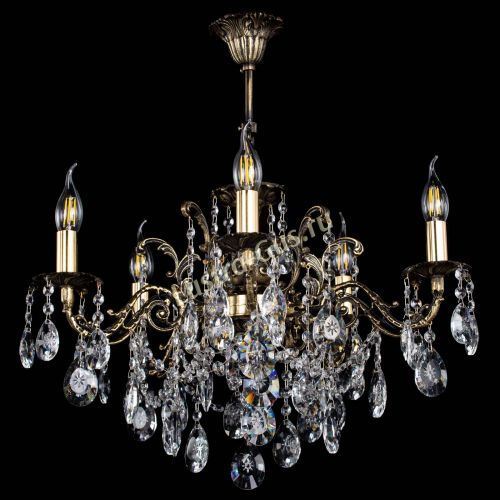 Люстра бронзовая Муза №5 звездочка в Химках Гусь Хрустальный