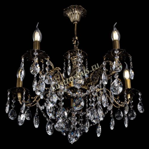 Люстра бронзовая Муза №5 звездочка в Химках Гусь Хрустальный