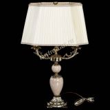 Бронзовая настольная лампа Антик №2 с камнем в Химках