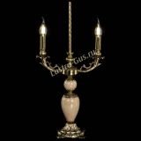 Бронзовая настольная лампа Антик №2 с камнем в Химках