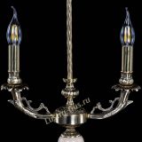 Бронзовая настольная лампа Антик №2 с камнем в Химках