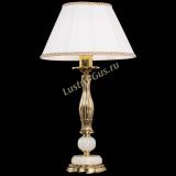 Бронзовая настольная лампа Оникс №1 с абажуром в Химках
