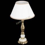Бронзовая настольная лампа Оникс №1 с абажуром в Химках