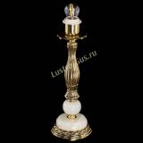 Бронзовая настольная лампа Оникс №1 с абажуром в Химках