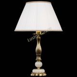 Бронзовая настольная лампа Оникс №1 с большим абажуром в Химках