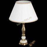Бронзовая настольная лампа Оникс №1 с большим абажуром в Химках
