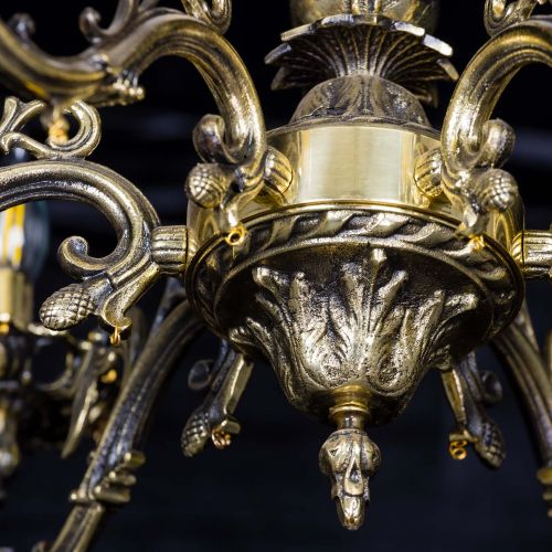 Люстра бронзовая Олимпия №6/1 баден в Химках Гусь Хрустальный