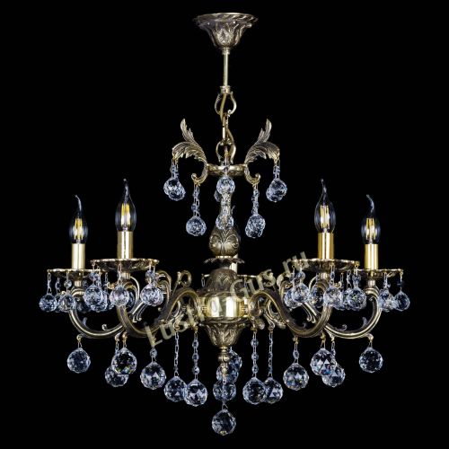 Люстра бронзовая Олимпия №5/1 шар в Химках Гусь Хрустальный