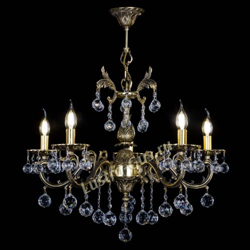 Люстра бронзовая Олимпия №5/1 шар в Химках Гусь Хрустальный