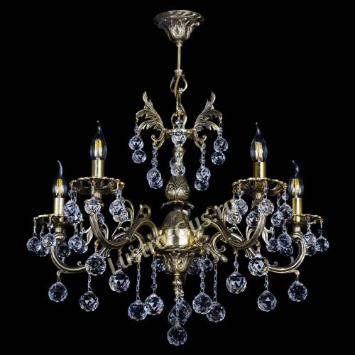 Люстра бронзовая Олимпия №5/1 шар в Химках Гусь Хрустальный