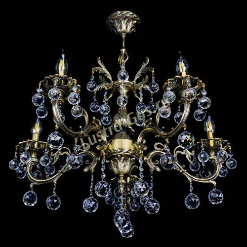 Люстра бронзовая Олимпия №5/1 шар в Химках Гусь Хрустальный