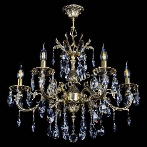 Люстра бронзовая Олимпия №6/1 лучик в Химках Гусь Хрустальный