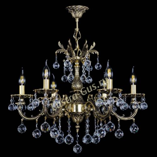 Люстра бронзовая Олимпия №6/1 шар в Химках Гусь Хрустальный