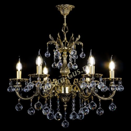 Люстра бронзовая Олимпия №6/1 шар в Химках Гусь Хрустальный