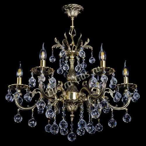 Люстра бронзовая Олимпия №6/1 шар в Химках Гусь Хрустальный