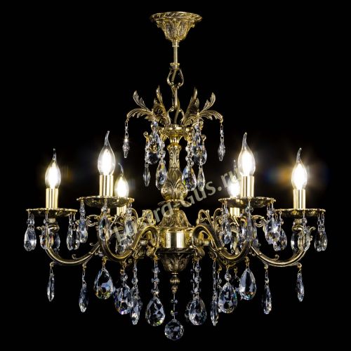 Люстра бронзовая Олимпия №6/1 журавлик в Химках Гусь Хрустальный