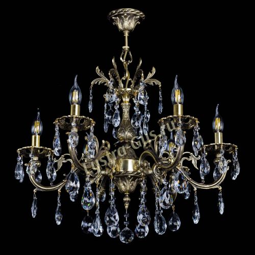 Люстра бронзовая Олимпия №6/1 журавлик в Химках Гусь Хрустальный