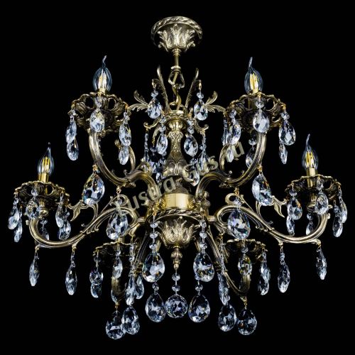 Люстра бронзовая Олимпия №6/1 журавлик в Химках Гусь Хрустальный