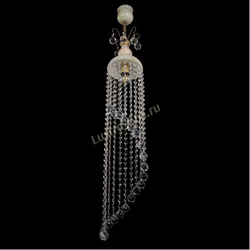 Люстра бронзовая Оникс №1/2 шар в Химках Гусь Хрустальный