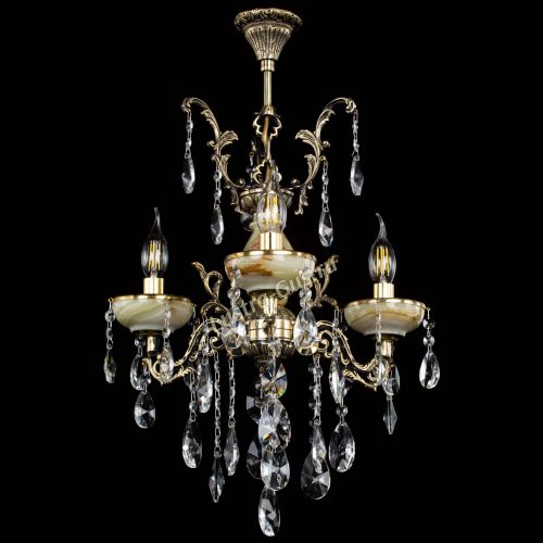 Люстра бронзовая Оникс №3/1 лучик в Химках Гусь Хрустальный