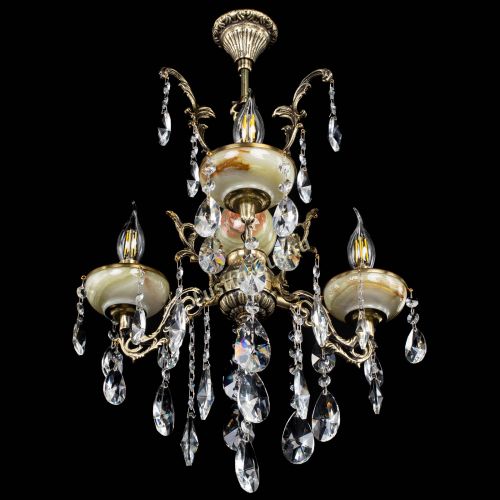 Люстра бронзовая Оникс №3/1 лучик в Химках Гусь Хрустальный